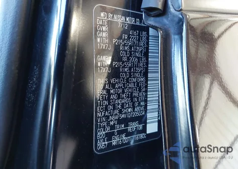 2013 Nissan Juke Sv z USA, uszkodzony, nr VIN JN8AF5MV1DT205034